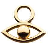 14kt Gold Eye Charm