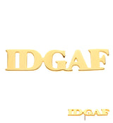 14kt Gold IDGAF Threadless Top