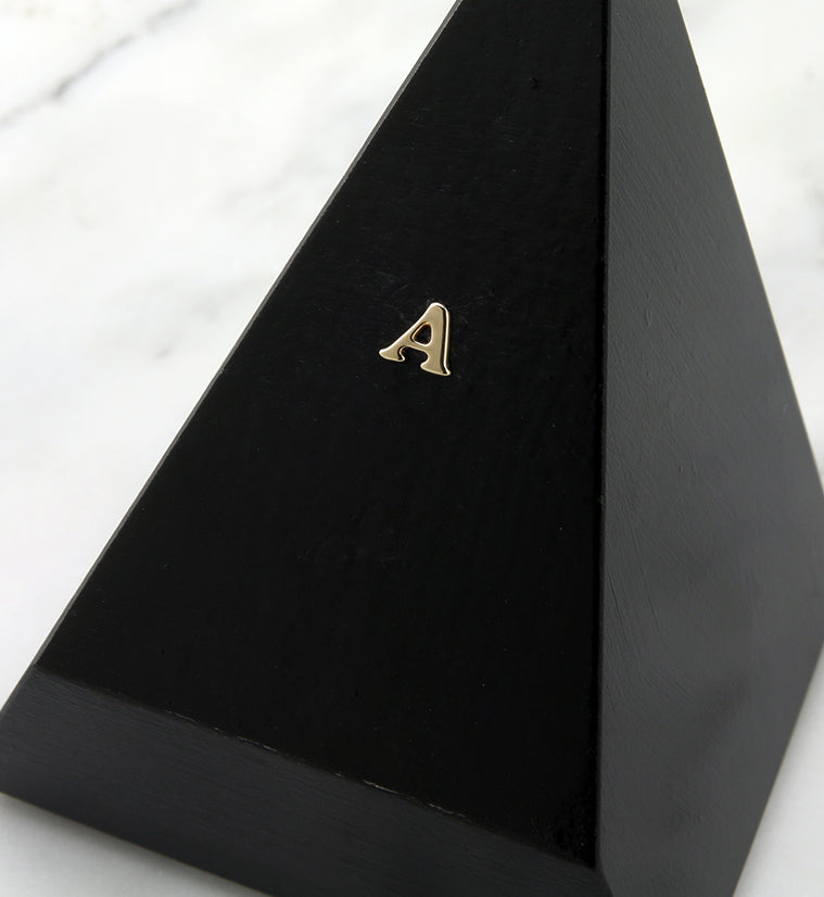 14kt Gold Letter A Threadless Top