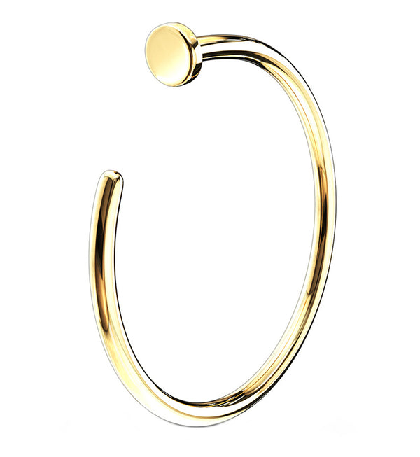 14kt Gold Hoop Nose Ring