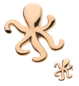 14kt Gold Octopus Threadless Top
