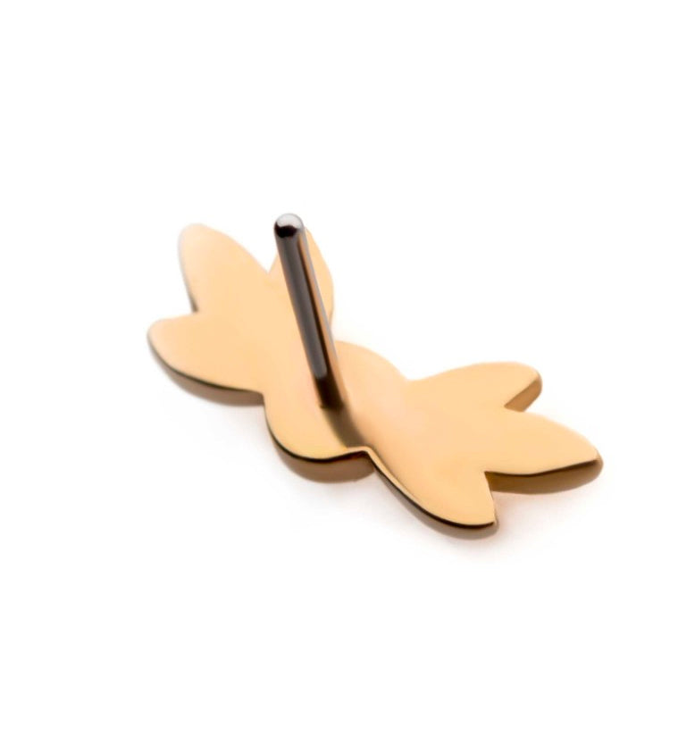 14kt Gold Opalite Leaf Threadless Top