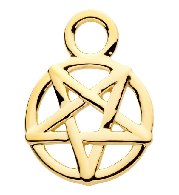 14kt Gold Pentagram Charm