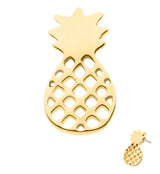 14kt Gold Petite Pineapple Threadless Top