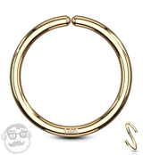 14kt Gold Seamless Hoop Ring