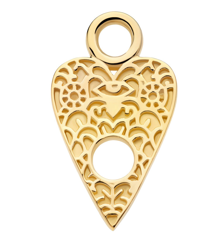 14kt Gold Planchette Charm