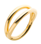14kt Gold Double Row Hinged Segment Ring
