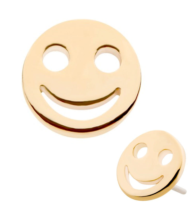 14kt Gold Smile Threadless Top