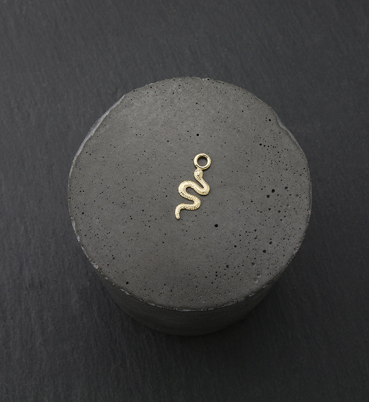 14kt Gold Snake Charm