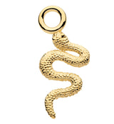 14kt Gold Snake Charm