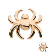 14kt Gold Spider Threadless Top