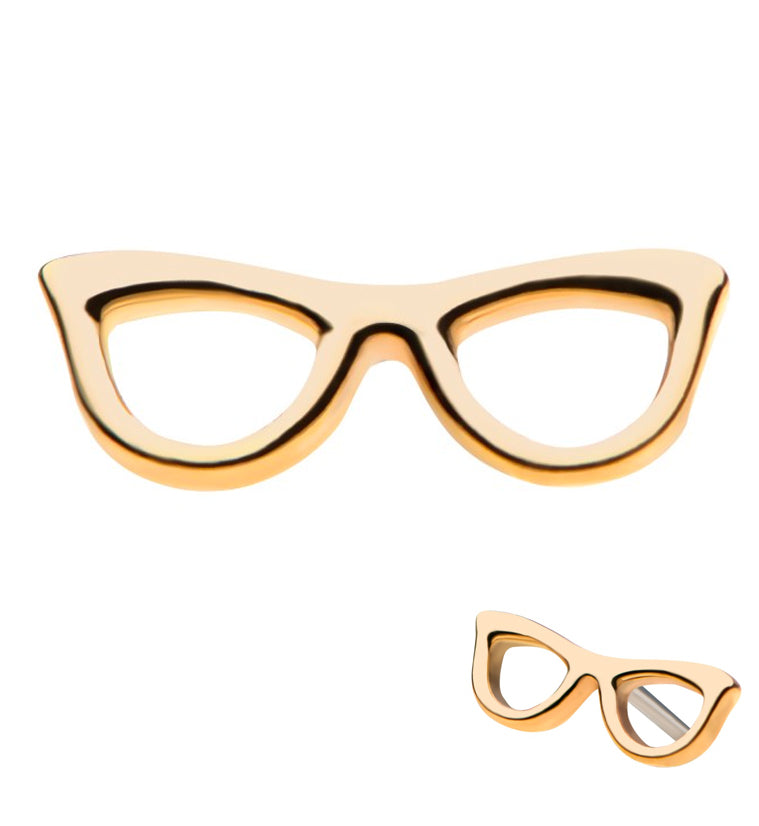 14kt Gold Sunglasses Threadless Top
