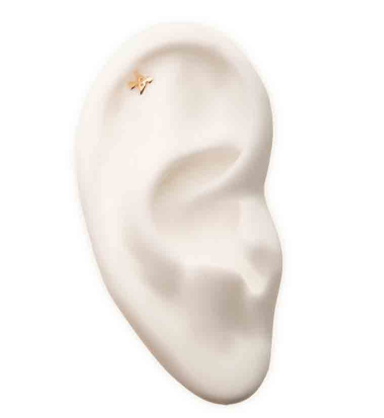 14kt Gold Sagittarius Zodiac Sign Threadless Top