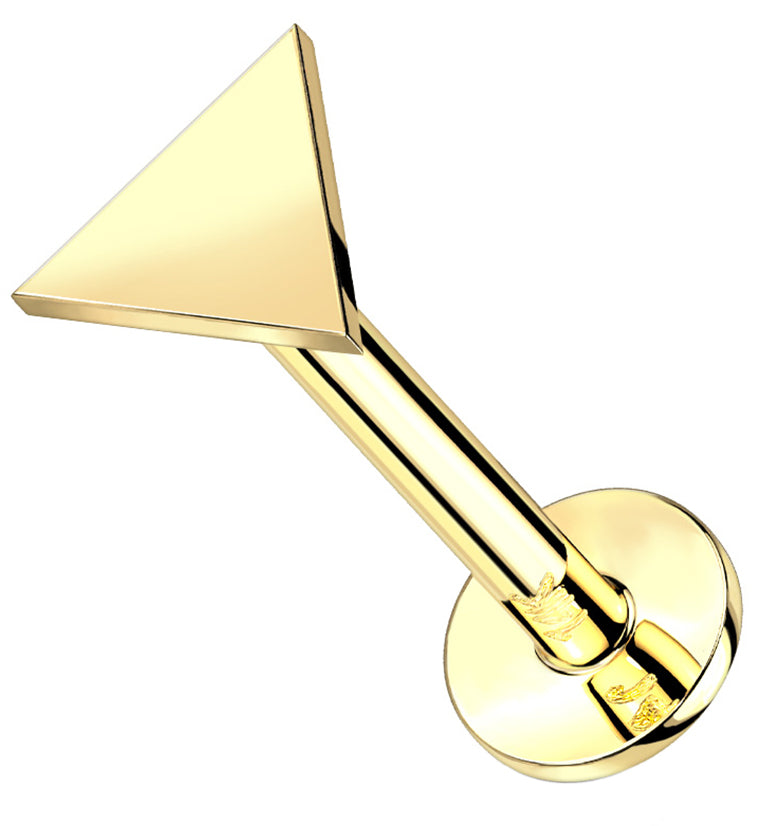14kt Gold Triangle Labret