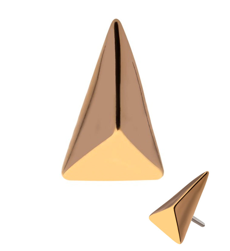 14kt Gold Vane Threadless Top