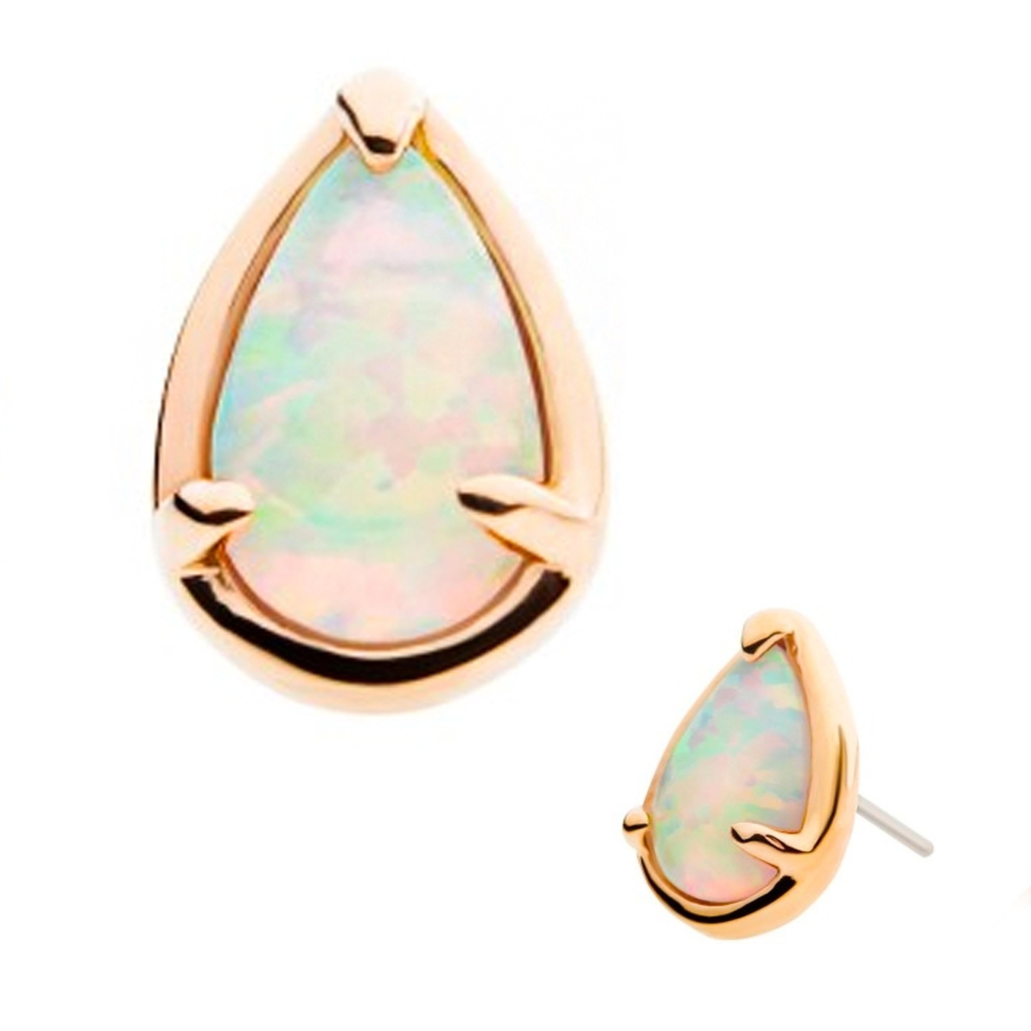 14kt Gold Weep Opalite Threadless Top