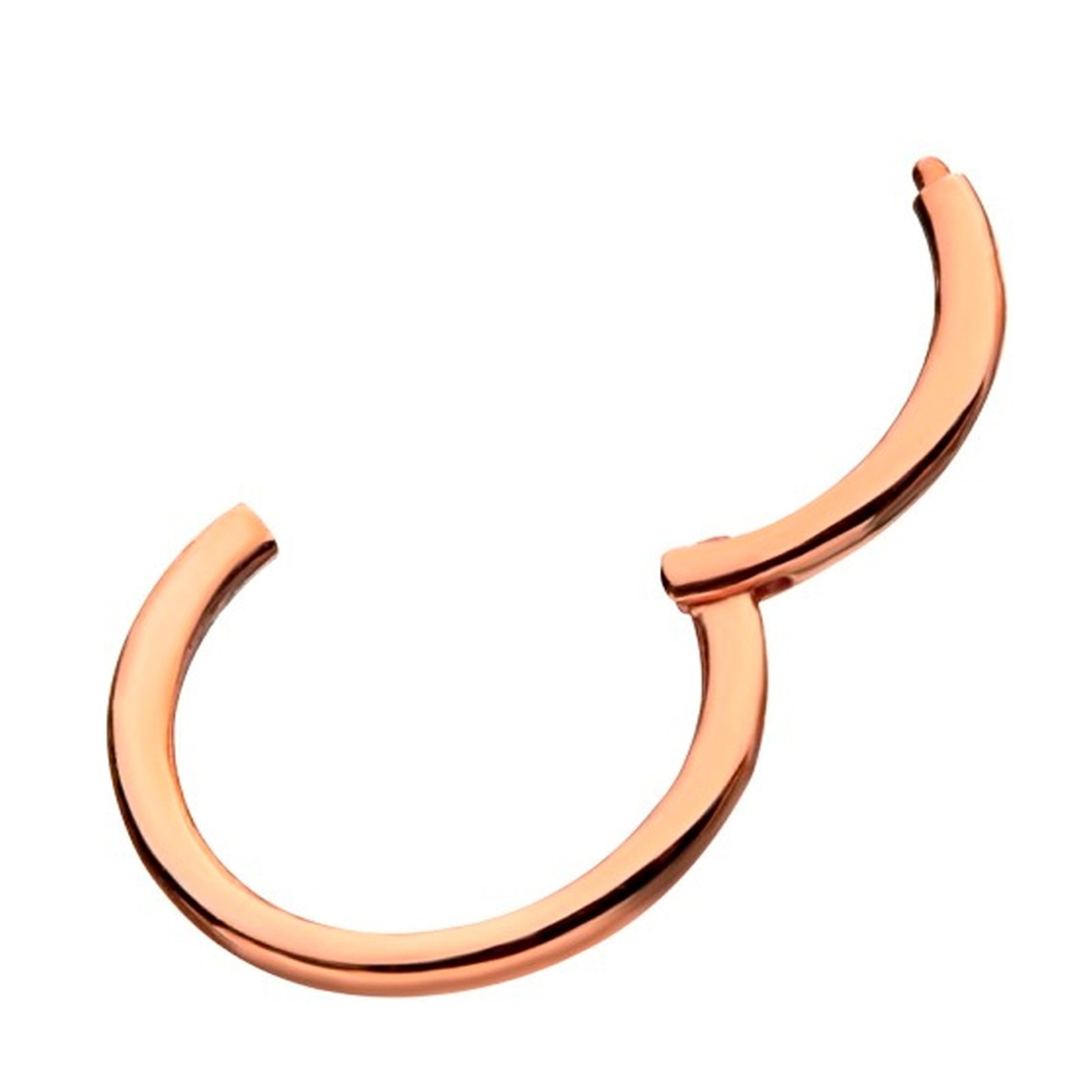 14kt Solid Rose Gold Nose Hoop