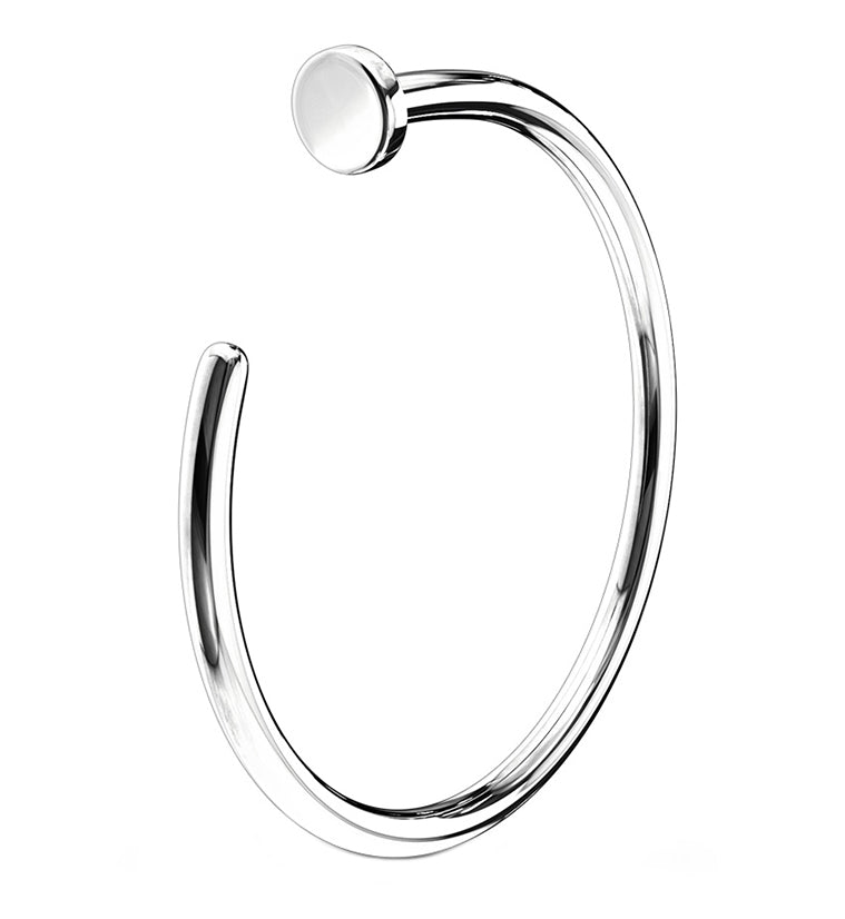 14kt White Gold Hoop Nose Ring