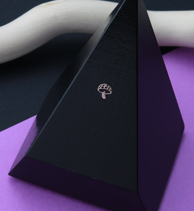 14kt Rose Gold Shroom Threadless Top