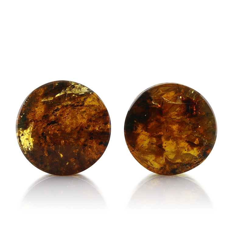 Chiapas Amber Plugs 5/8" (16mm)