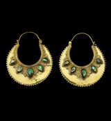 18G Bauble Abalone Brass Hangers / Earrings