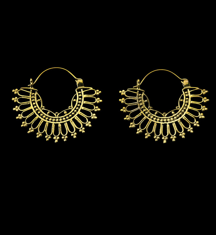 18G Crown Brass Hangers / Earrings