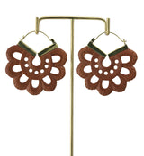 18G Flower Wooden Hangers / Earrings