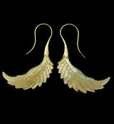 18G Pinion Brass MOP Hangers / Earrings
