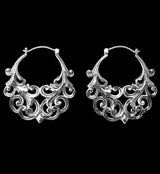 18G Silver Lattice Brass Hangers / Earrings
