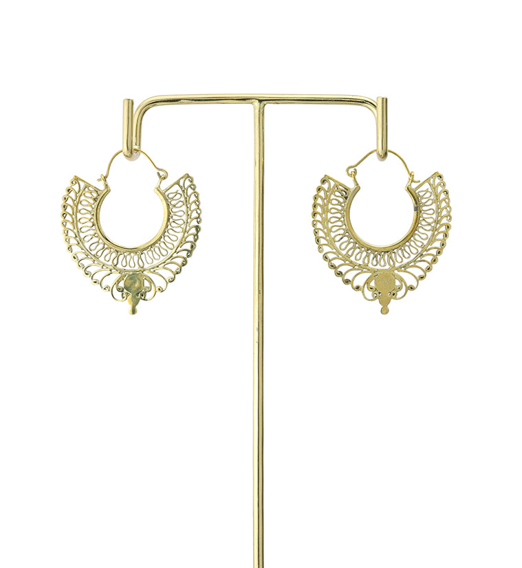 18G Wreath Brass Hangers / Earrings