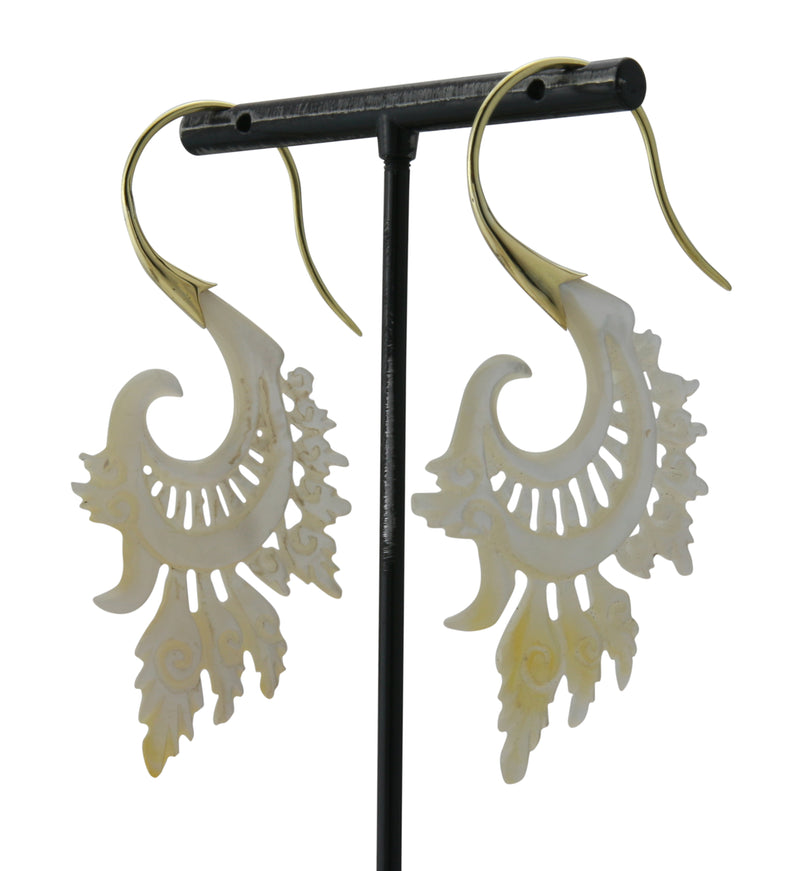 18G Alary Brass MOP Hangers / Earrings