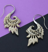 18G Alary White Brass Tamarind Wood Hangers / Earrings
