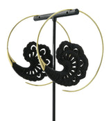 18G Baroque Horn Brass Hangers / Earrings