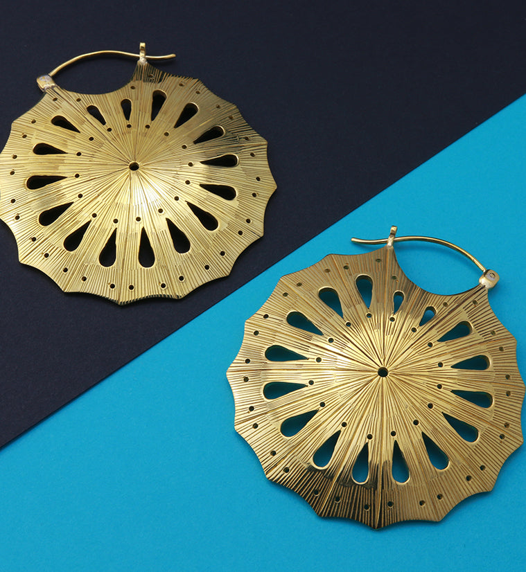 16G Canopy Brass Earrings