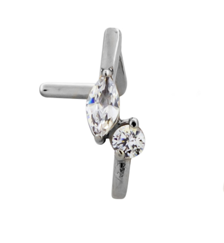 18G Empress CZ Nose Curve