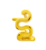 18G Gold PVD Squiggle Nose Curve