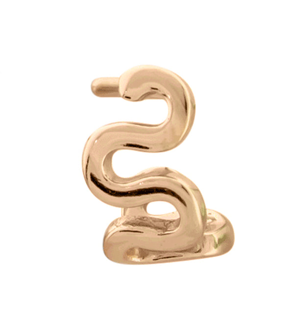 18G Rose Gold PVD Squiggle Nose Curve