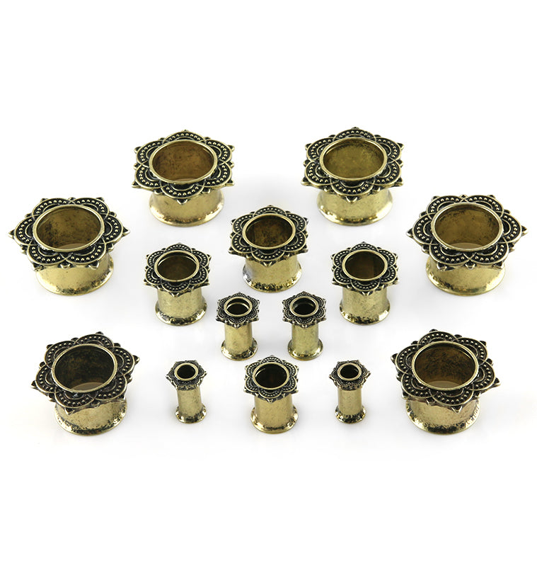 Florid Brass Tunnel Plugs