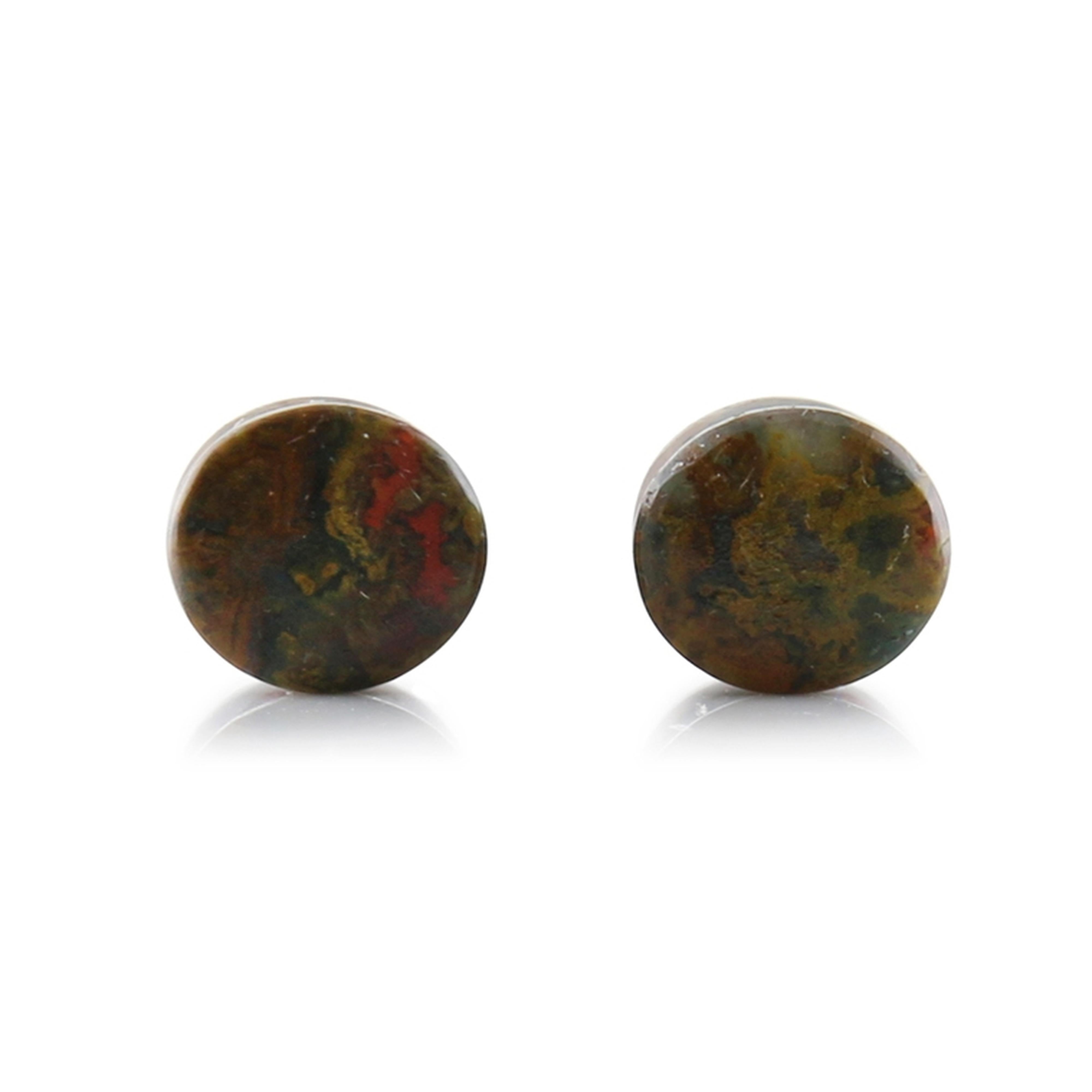 Moroccan Seam Agate Stone Plugs 4G (5mm)