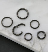 20pc Set of Black PVD Stainless Steel Stacked Rings
