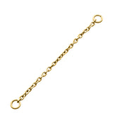 24kt Gold PVD Rolo Titanium Connector Chain