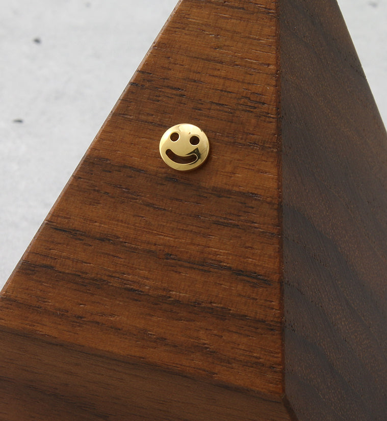 24kt Gold PVD Smiley Threadless Titanium Top