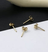 24kt Gold PVD Titanium Threadless Earring Posts