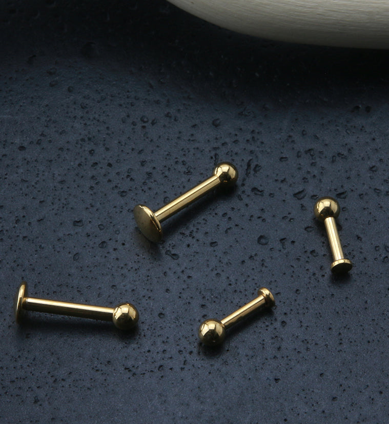 24kt Gold PVD Titanium Labret