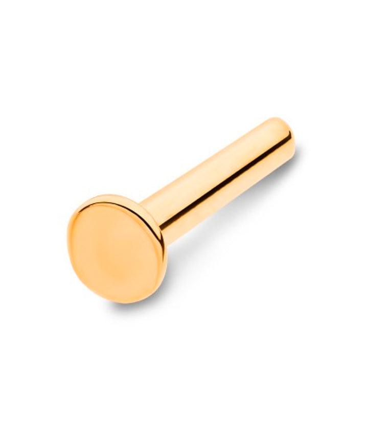 24kt Gold PVD 16G Titanium Threadless Labret (Back Only)