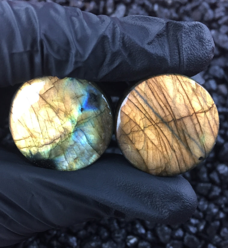 Labradorite Stone Plugs