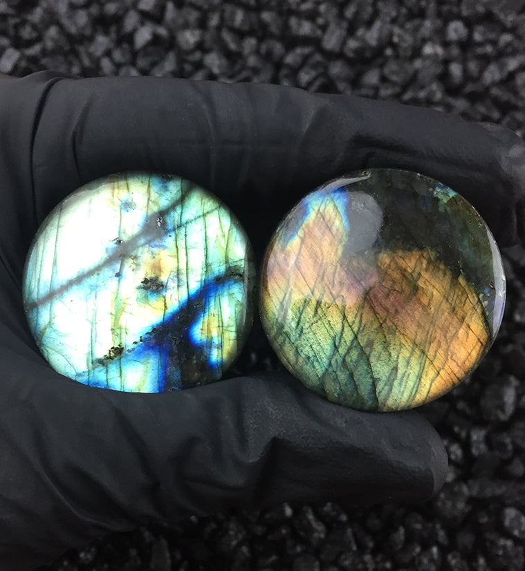 Labradorite Stone Plugs (1 & 1/4" - 32mm)