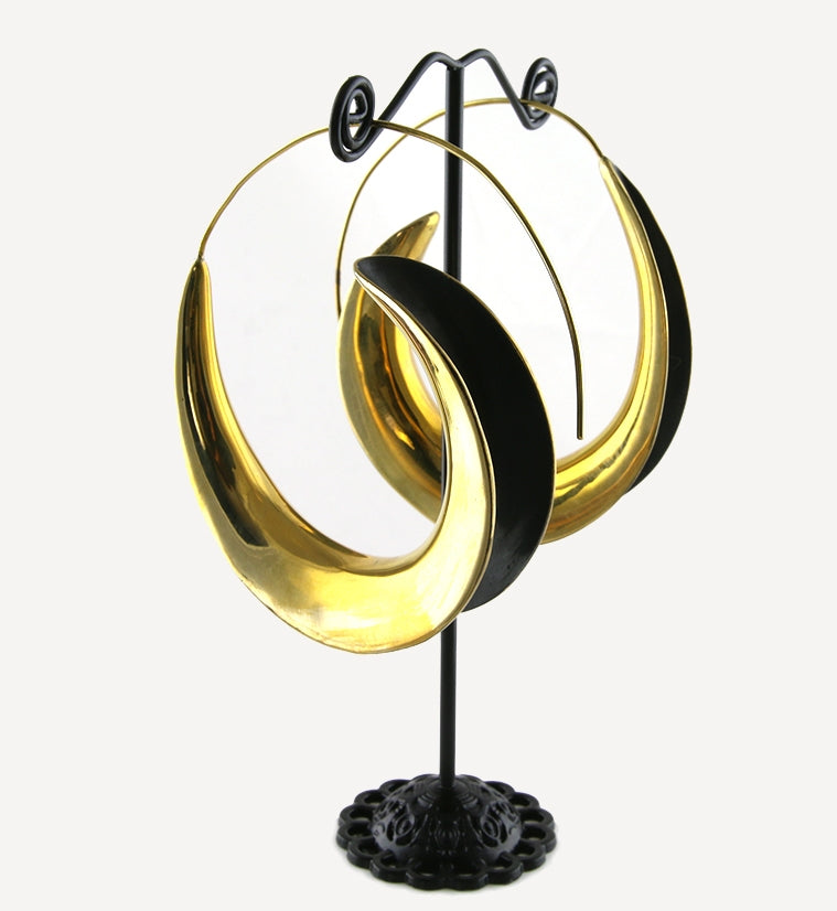 18G Saddle Brass Hoop Hangers