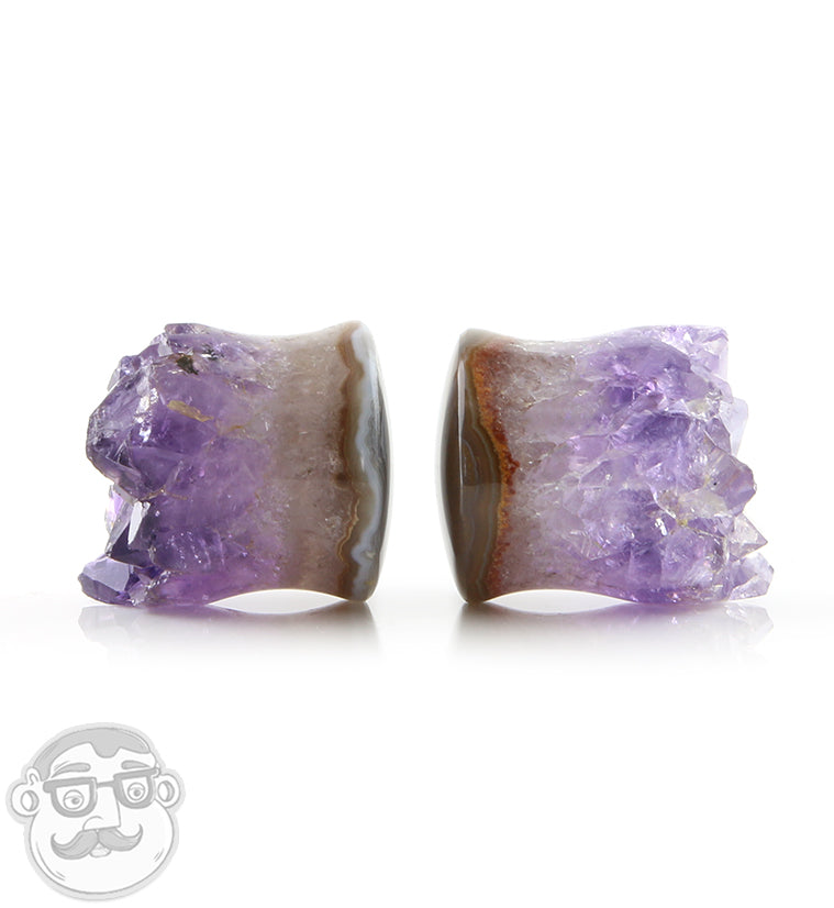 Raw Amethyst Plugs 3-4" (19mm) Version 5
