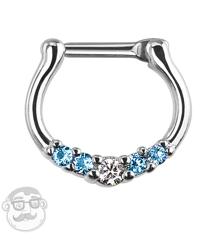 Blue Diamond Septum Clicker